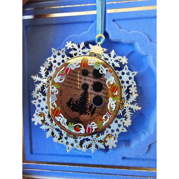 White House Grover Cleveland 2009 ornament medal glitter new president Americana - Picture 4 of 7